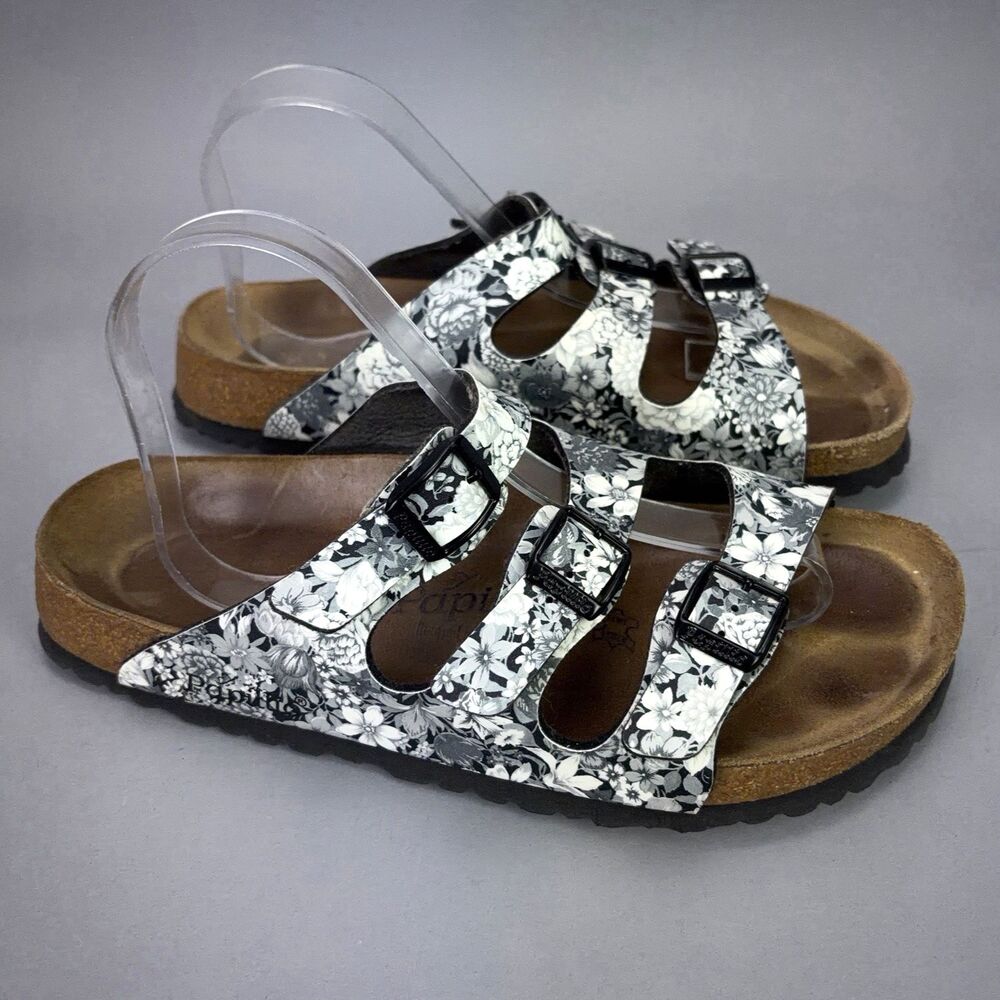 Birkenstock Papillio Womens Sz EU 41 US 10 Florida Floral Tri 3-Strap Sandals